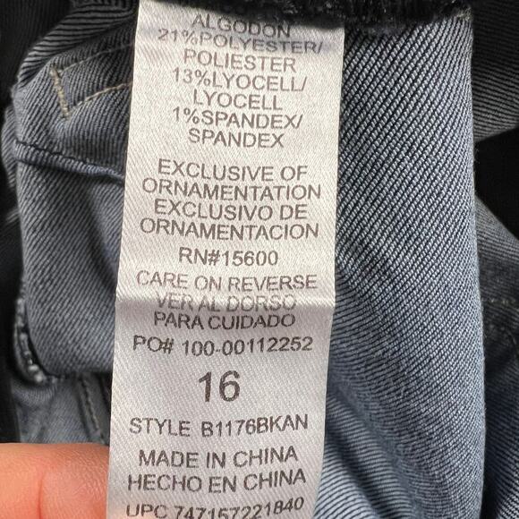 Democracy “Ab"solution® Ankle Skimmer Indigo Tummy Slimming Jeans Size 16 - Picture 10 of 14